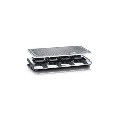 Grătar Raclette RG 2374, 1500 W, 8 mini-cale, oțel inoxidabil, Severin