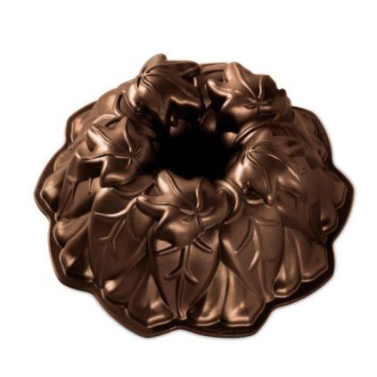 Tigaie Bundt HARVEST LEAVES, bronz, Nordic Ware