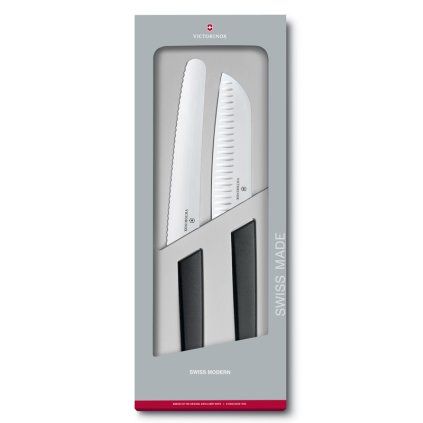 Set de cuțite SWISS MODERN , 2 buc, negru, Victorinox