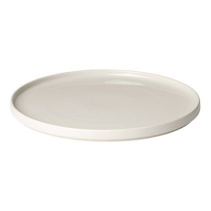 Platou de servit MIO 20 cm, crem, gresie, Blomus