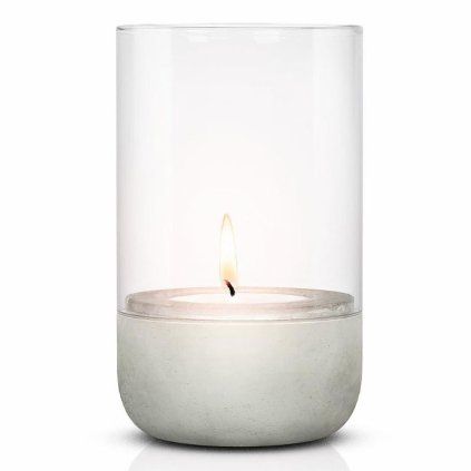 Lanternă CALMA M 22,5 cm, gri deschis, Blomus