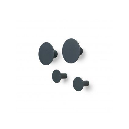 Cârlig pentru haine PONTO, set de 4 buc, gri, Blomus