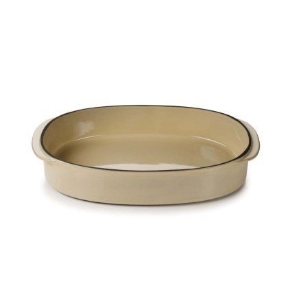 Farfurie pentru cuptor CARACTERE 34 x 25 cm, bej, REVOL