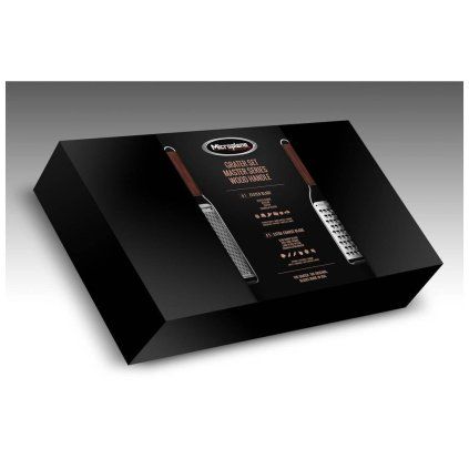 Set răzătoare pentru citrice MASTER, 2 buc, mânere din lemn, Microplane