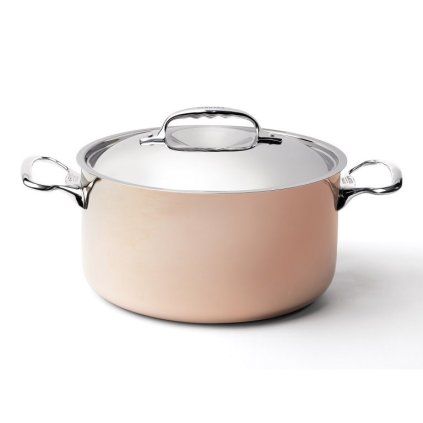 Oală PRIMA MATERA 20 cm, pentru inducție, din cupru, de Buyer