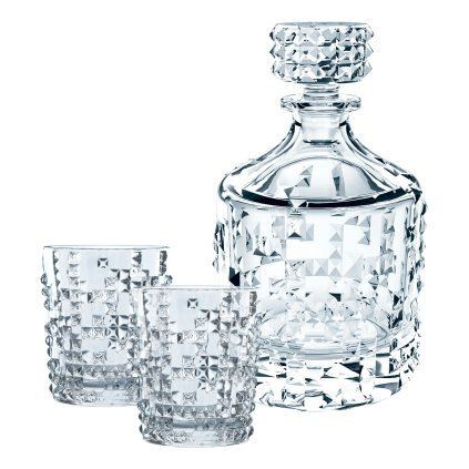 Pahare de whisky și o carafă de whisky într-un set PUNK, 3 bucNachtmann