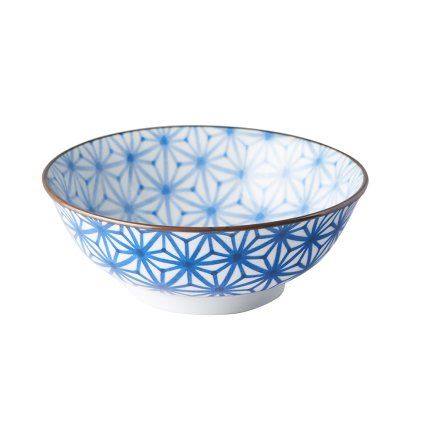 Bol de masă STARBURST INDIGO IKAT 19,5 cm, 750 ml, MIJ