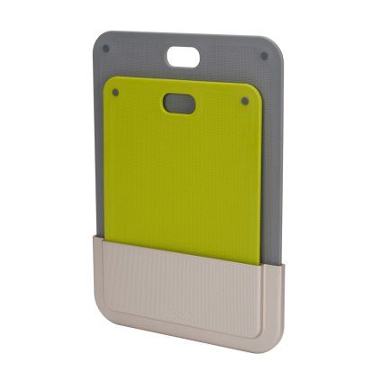 Tocător DOORSTORE 60149, set de 2 buc, din plastic, cu suport autoadeziv, Joseph Joseph