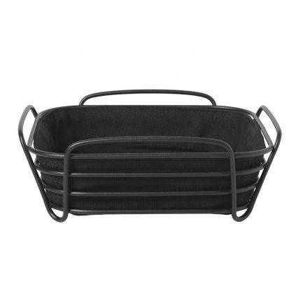 Coș de pâine DELARA L, 26 cm, negru, Blomus