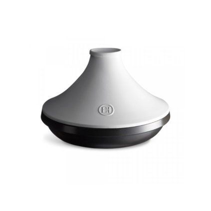 Vas Tajine din ceramică Emile Henry Deliciu V 4 l cu capac alb 