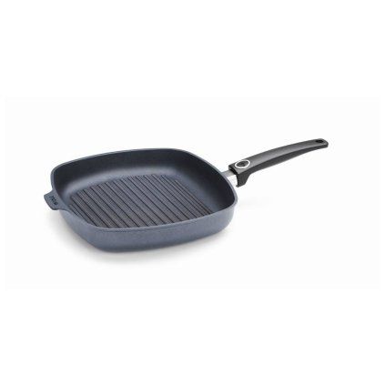 Tigaie pentru grătar DIAMOND LITE 28 x 28 cm, pentru inducție, titan, WOLL