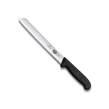 Cuțit pentru pâine 21 cm, negru, plastic, Victorinox