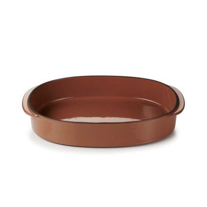 Farfurie pentru cuptor CARACTERE 34 x 25 cm, scorțișoară, REVOL