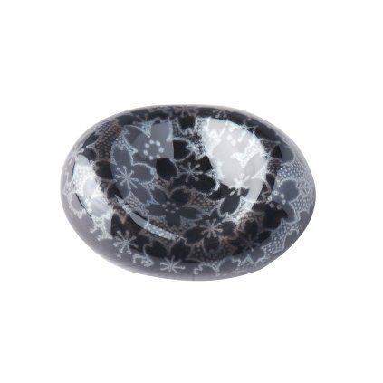 Tacâmuri pentru bucătărie "Chopstics" pebble BLACK SAKURA, din porțelan, MIJ