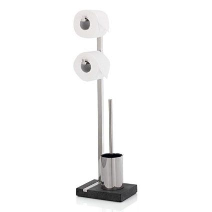 Suport pentru hârtie igienică cu perie de toaletă NEXIO 73 cm, oțel inoxidabil mat, Blomus