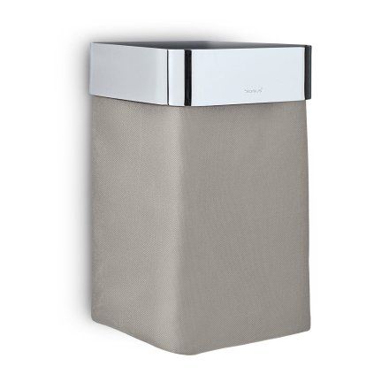 Coș de perete pentru prosoape NEXIO lucios taupe Blomus