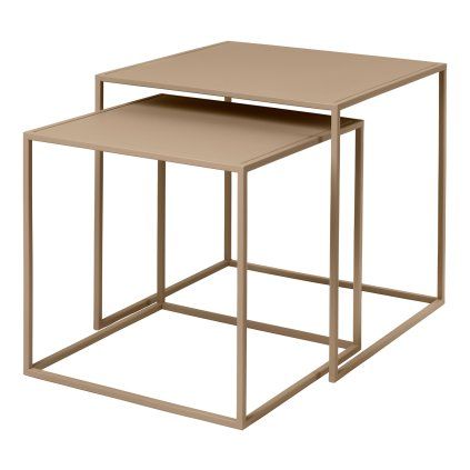 Masă laterală FERA, set de 2 buc, bej, Blomus