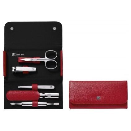 Set manichiura BT CLASSIC INOX, 5 buc, rosu, Zwilling