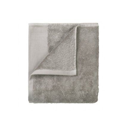 Prosop pentru mâini RIVA set de 4 buc, 30 x 30 cm, gri, Blomus