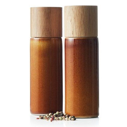 Set râșniță pentru sare și piper, 16,7 cm, chihlimbar, Bitz