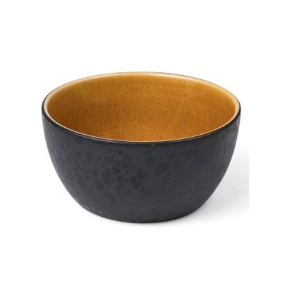 Bol de servit 14 cm, negru/chihlimbar, Bitz