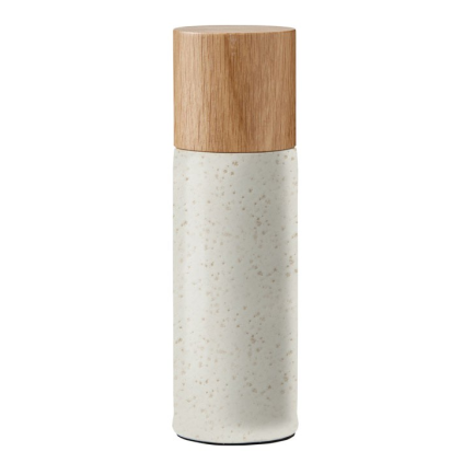 Râșniță de piper Bitz, finisaj mat crem, 17 cm