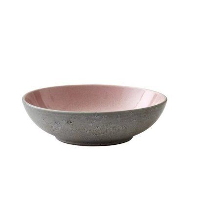 Bol de masă 20 cm, gri/roz deschis, Bitz