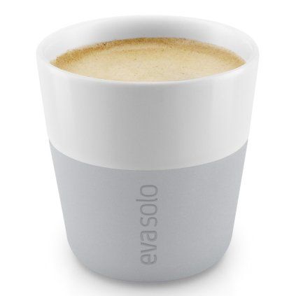 Căni termice pentru espresso 80 ml 2 bucăți gri deschis Eva Trio