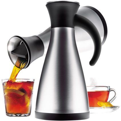 Carafă termos de vacuum incasabilă din Oțel inoxidabil cu mâner 1,1 l Eva Trio