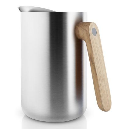 Carafă termos cu mâner din lemn Nordic kitchen inox 1,0 l Eva Trio