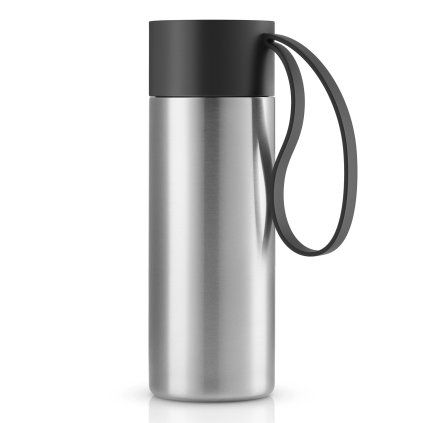 Cană termos din oțel inoxidabil To Go cu capac negru 0,35 l Eva Trio