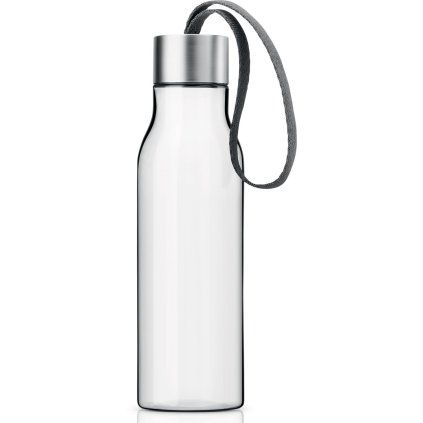Sticlă pentru băut 0,5 l cu curea gri Eva Trio
