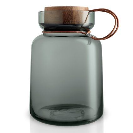 Borcan de depozitare pentru bucătărie din sticlă fumurie Silhouette 2 l Eva Trio