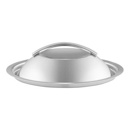 Capac pentru oală 16 cm, bombat, oțel inoxidabil, Eva Trio