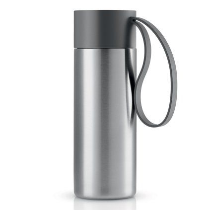 Cană termos din oțel inoxidabil To Go cu capac gri 0,35 l Eva Trio