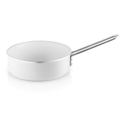 Tigaie sauté WHITE LINE 24 cm, ceramică, Eva Trio