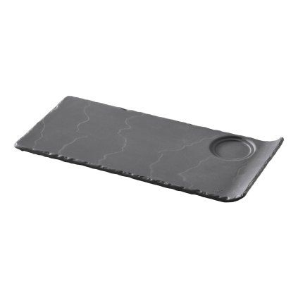 Platou pentru servit BASALT 29 x 13,4 cm, efect ardezie, ceramică, REVOL