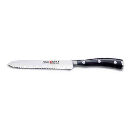 Cuțit universal CLASSIC IKON 14 cm, lamă zimțată, Wüsthof