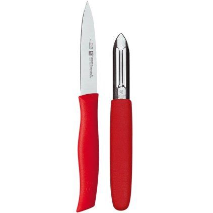 Cuțit de curățare legume TWIN GRIP , roșu, Zwilling