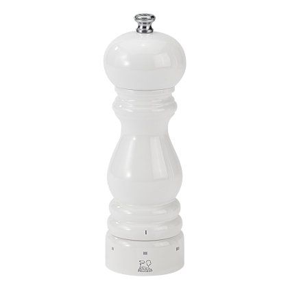 Râșniță pentru piper, lemn de fag lăcuit, alb 18 cm PARIS uSelect Peugeot