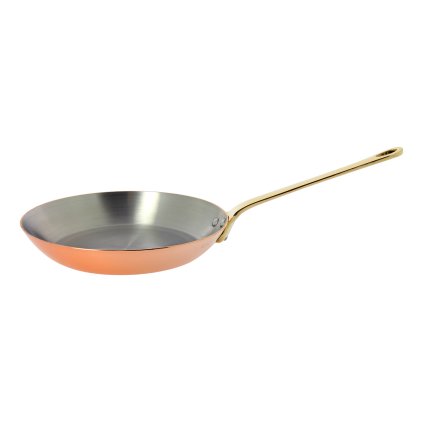 Tigaie din cupru mâner din bronz O 28 cm Inocuivre de Buyer