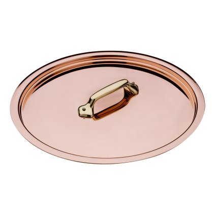 Capac din cupru cu mâner din bronz O 24 cm MAUVIEL
