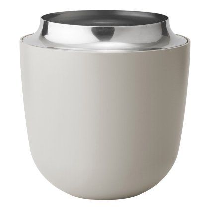 Vază CONCAVE 15 cm, nisip, oțel inoxidabil, Stelton