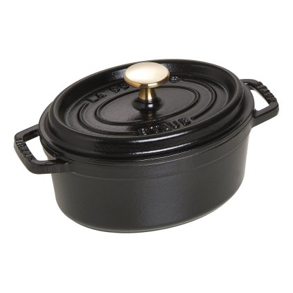 Oală ovală, neagră V 1.0 l Staub