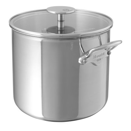 Oală mare cu mânere din oțel inoxidabil și capac din sticlă O 24 cm MAUVIEL
