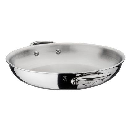 Tigaie pentru servire 28 cm, manere din otel inoxidabil, Mauviel