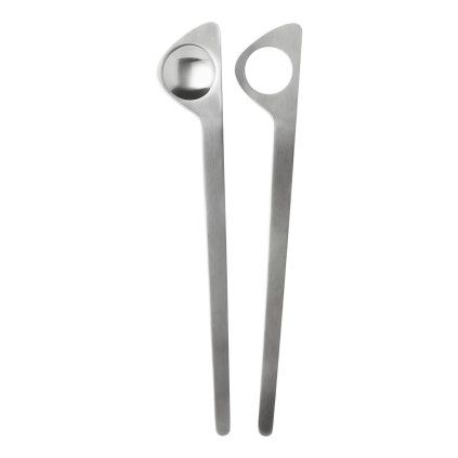 Set de linguri de salată ARNE JACOBSEN, set de 2 buc, argintiu, oțel inoxidabil, Stelton