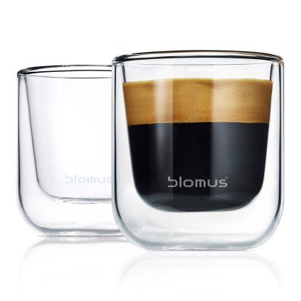 Pahar pentru espresso NERO, set de 2 buc, 80 ml, cu pereți dubli, Blomus