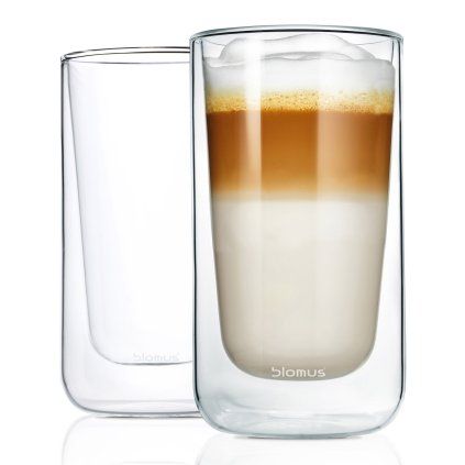 Pahar pentru cafea cu lapte, set de 2 buc, 320 ml, cu pereți dubli, Blomus