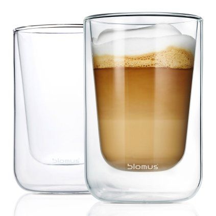Pahar pentru cappuccino NERO, set de 2 buc, 250 ml, cu pereți dubli, Blomus